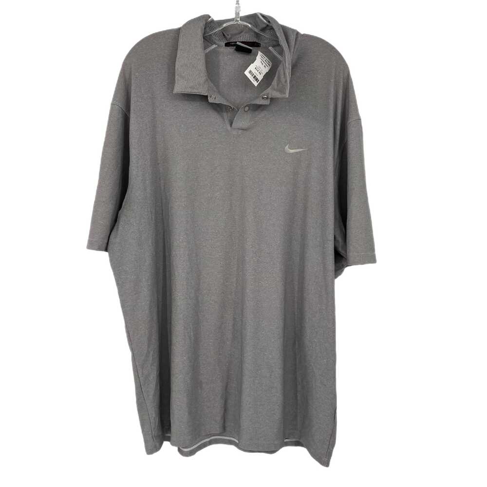 Nike Gray Short Sleeve Polo Tiger Woods Collection | Mens XL